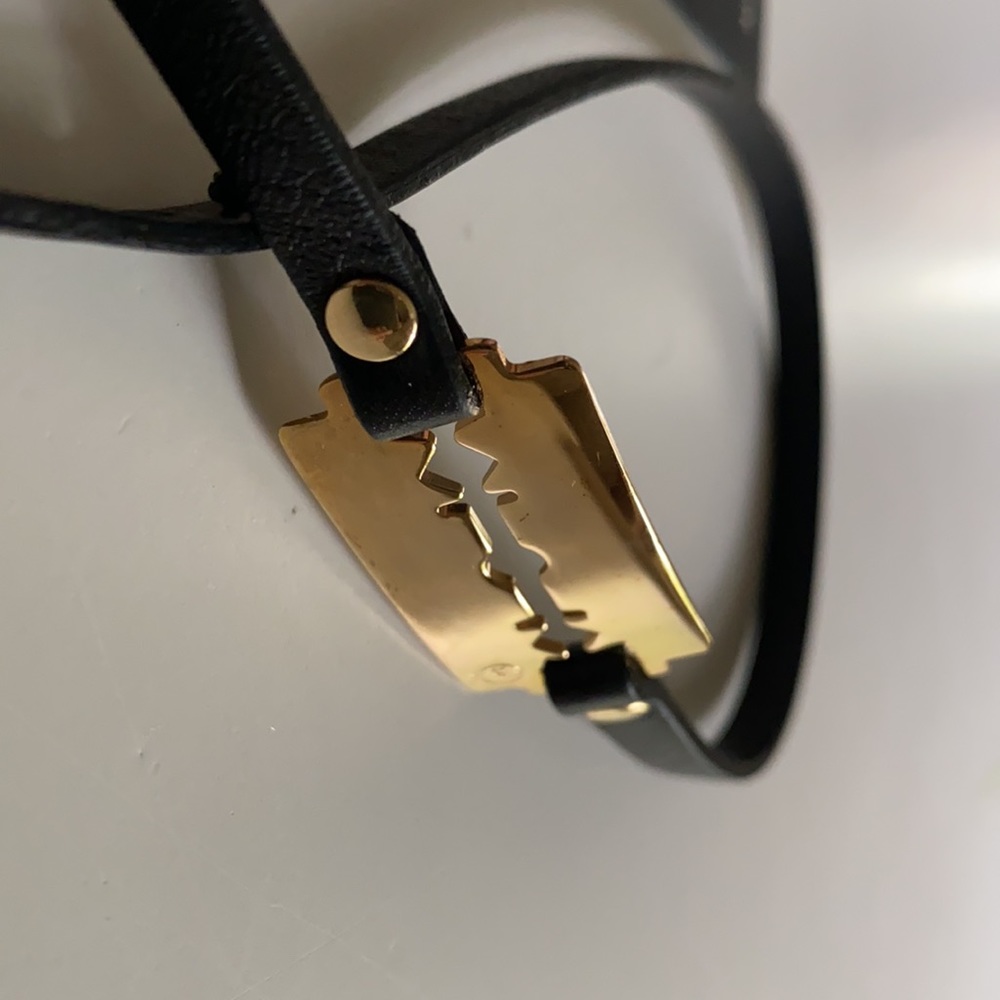 Alexander MQueen Razor Wrap Bracelet